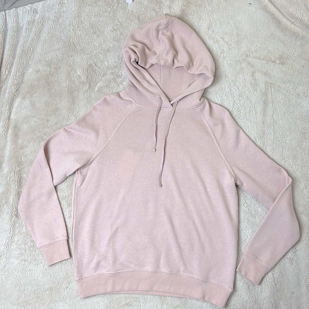 FOR THE REPUBLIC Light Blush Pink Pullover Hoodie Sweatshirt - Size XS, NWT - Picture 5 of 10